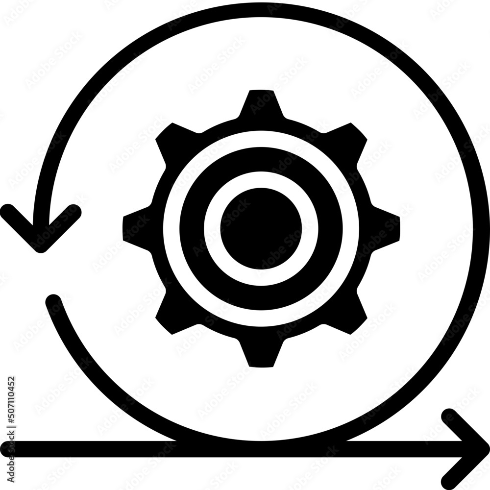 Fototapeta premium Agile Development Icon