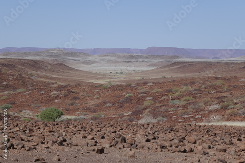 Arid desert landscape in Namibia