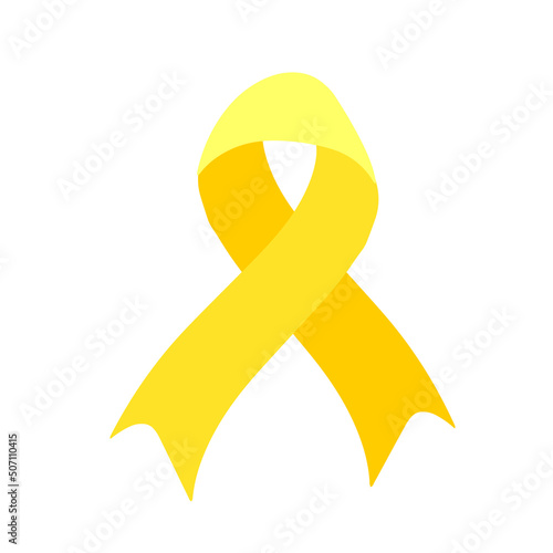 Setembro Amarelo - Yellow Sempteber in Portuguese, Brazillian, suicide prevention month. Ribbon support and awareness symbol