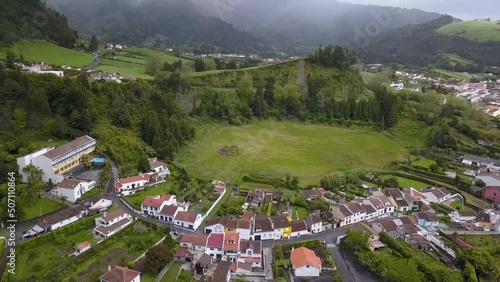 Landscape of San Miguel Island, Azores Archipelago, Portugal.