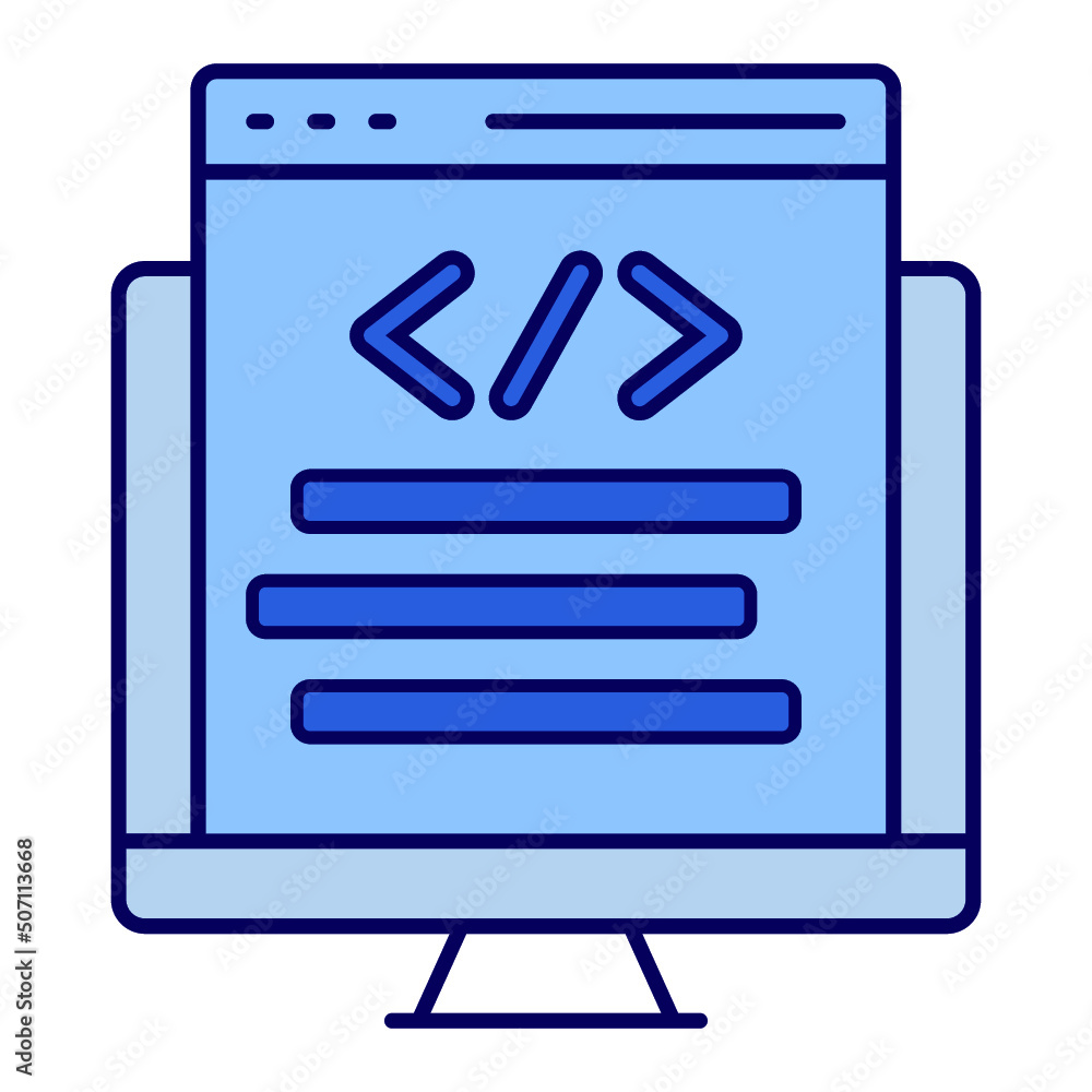 Coding, script, web programming icon Coding, script, web programming icon