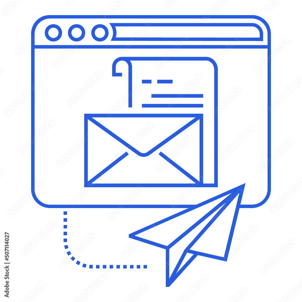 Communication, email, newsletter icon Communication, email, newsletter icon
