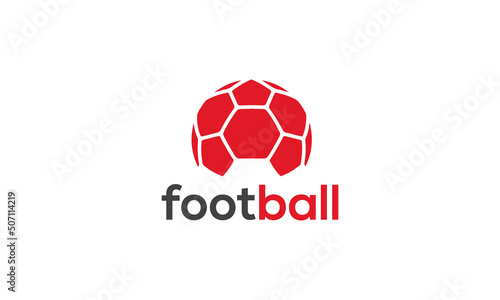 Football logo design vector template,