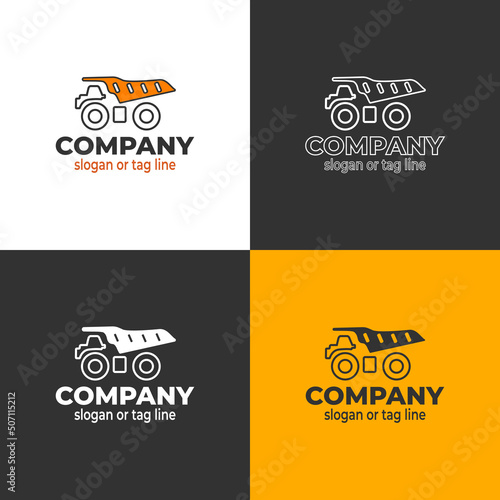 Logo company construction vector template for company brand