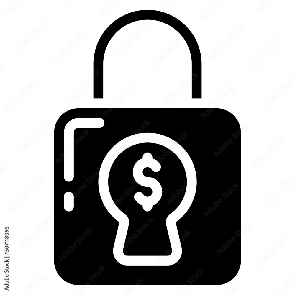 Financial Lock Icon