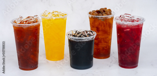 Thai Style Iced Beverages or Drinks 