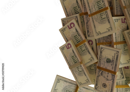 Large pile of ten united states dollar bill large resolution for business, finance, news background