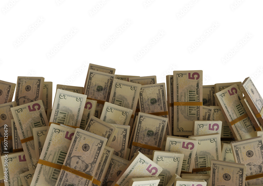 Large pile of ten united states dollar bill large resolution for business, finance, news background Large pile of ten united states dollar bill large resolution for business, finance, news background