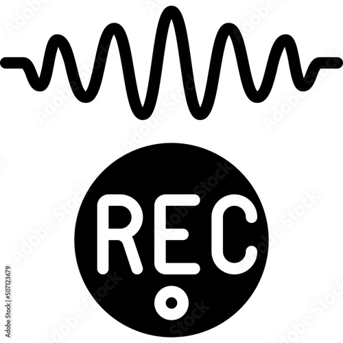 Record Sound Wave Icon © Juicy Studios