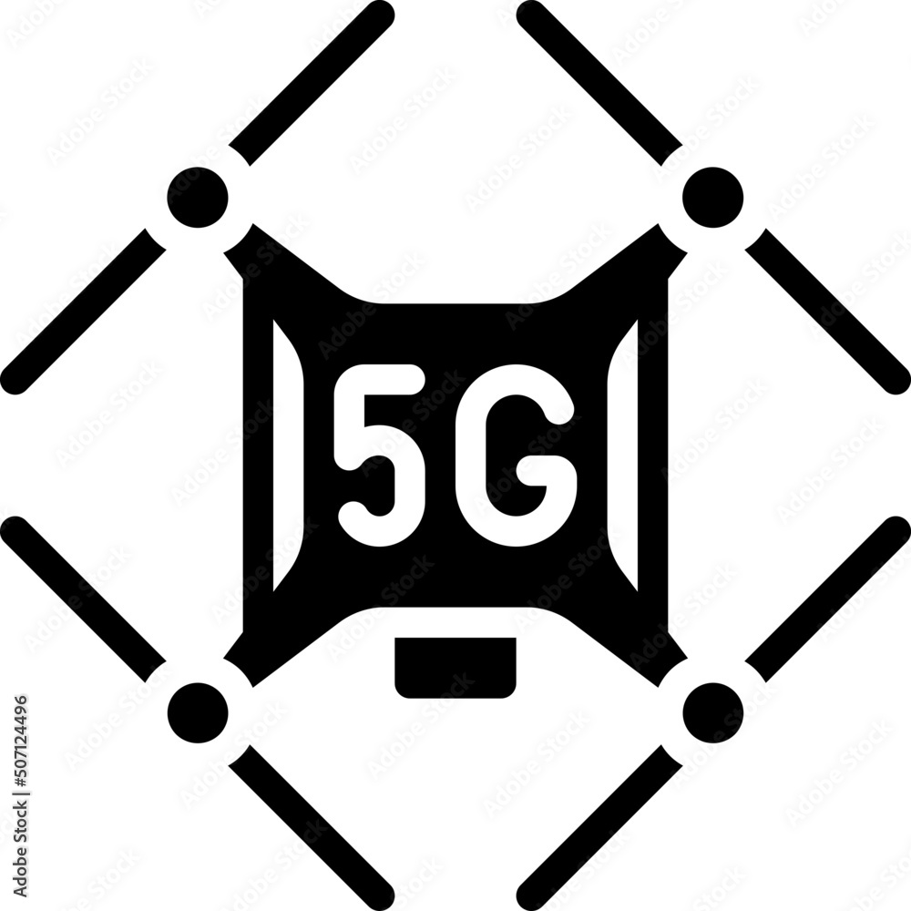 5G Drone Icon 5G Drone Icon