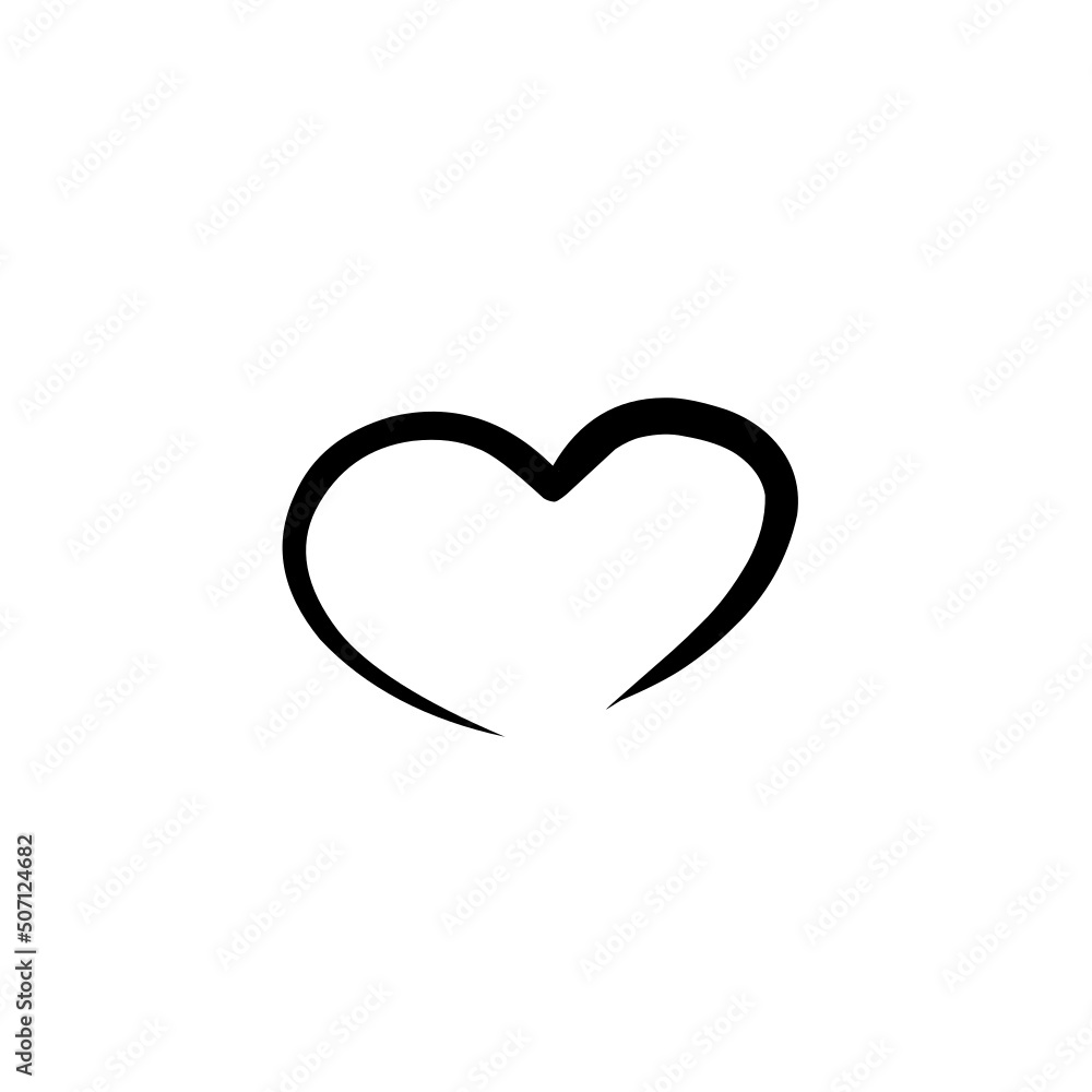 Love heart In the sign of infinity. Love heart In the sign of infinity.