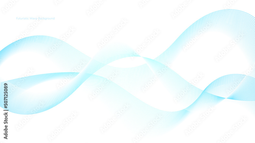 Blue smooth lines with a white background. Futuristic wavy illustration. Mockup for business idea. Template for advertising Blue smooth lines with a white background. Futuristic wavy illustration. Mockup for business idea. Template for advertising