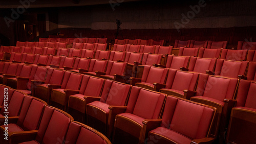 red seats in a theatre