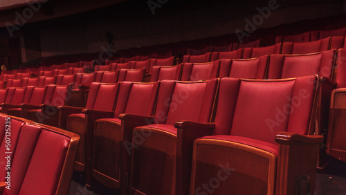 rows of seats in the cinema