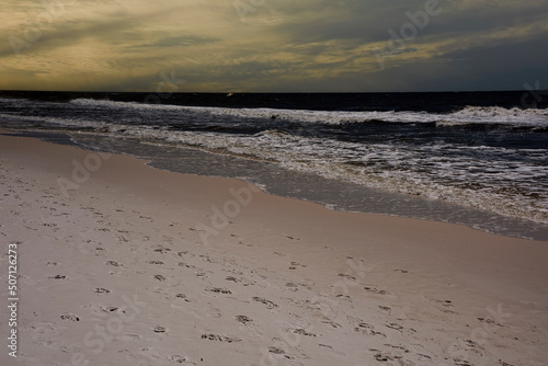 Canvas Print Evening Sky on Destin Beach, Florida