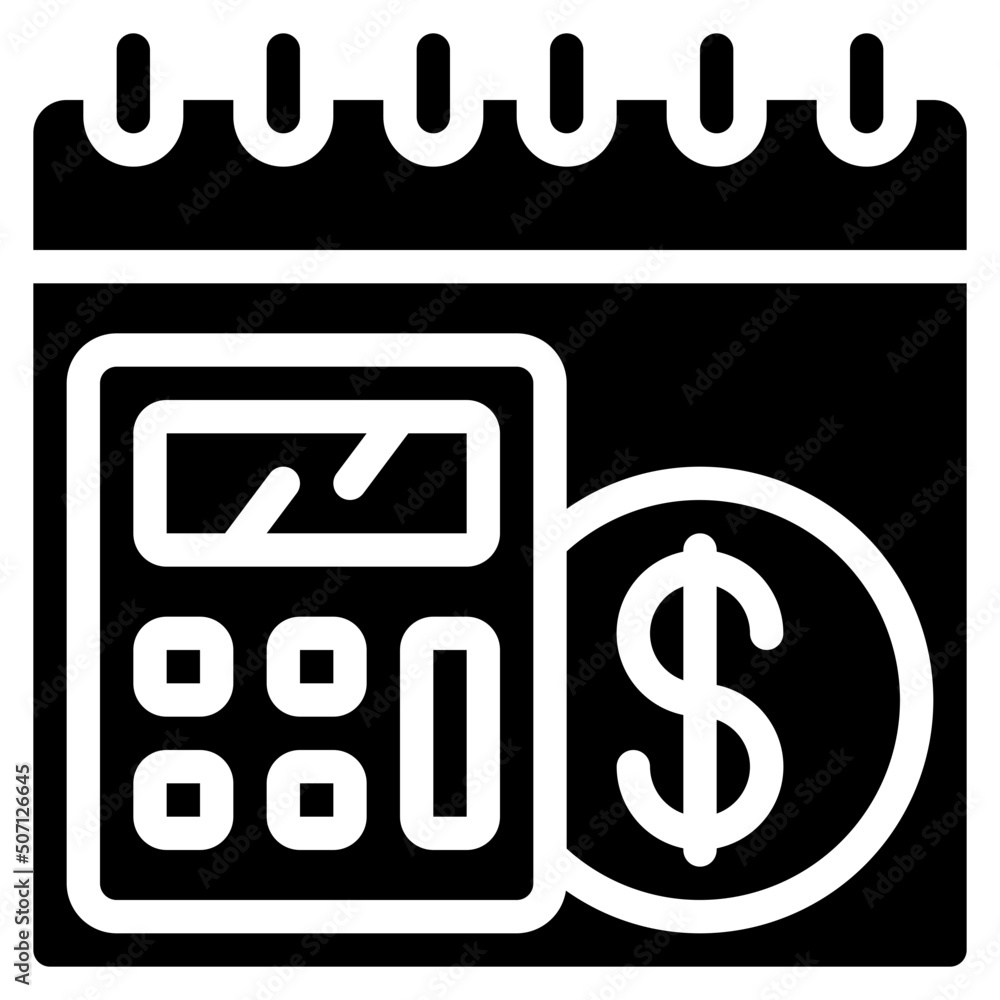 Budget Schedule Icon Budget Schedule Icon