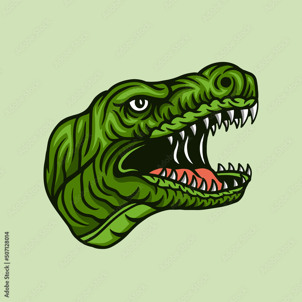 dinosaur head illustration dinosaur head illustration
