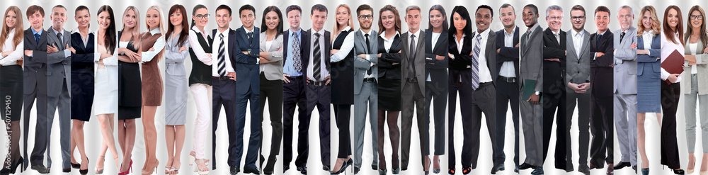 panoramic collage of groups of successful employees. panoramic collage of groups of successful employees.