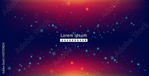 Abstract background with blue digital particles glowing.