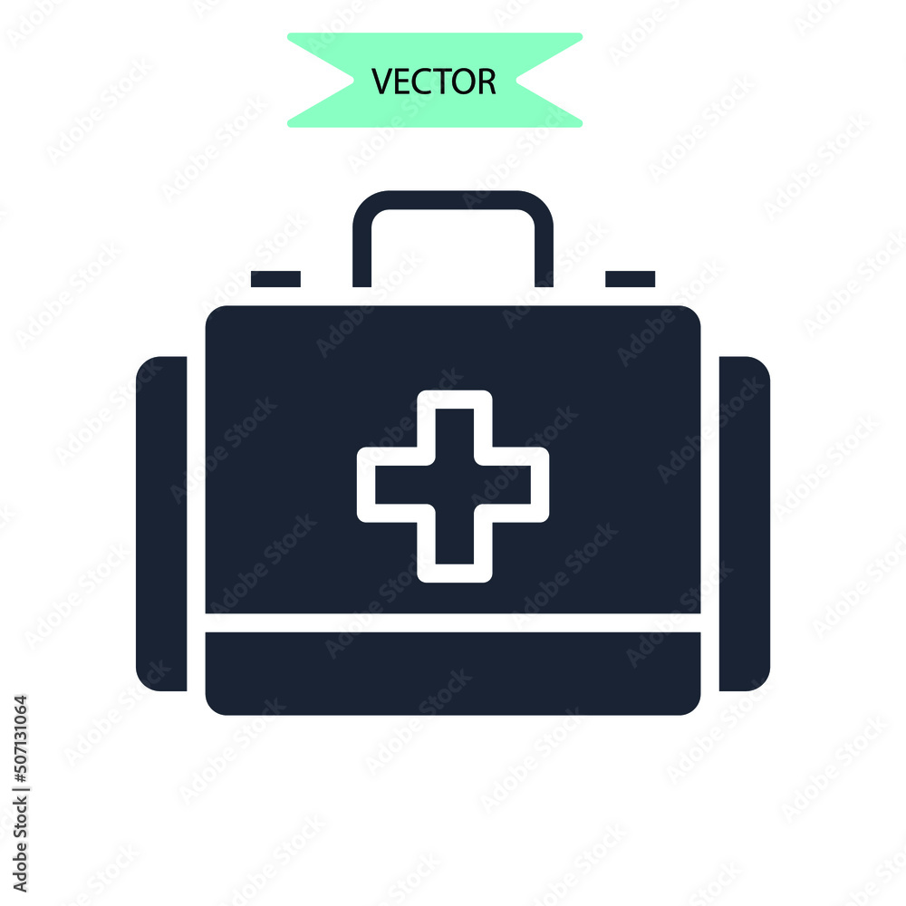 first aid kit icons symbol vector elements for infographic web first aid kit icons symbol vector elements for infographic web