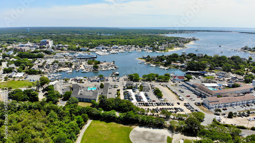 Hyannis Harbor Aerial at Barnstable Cape Cod photo