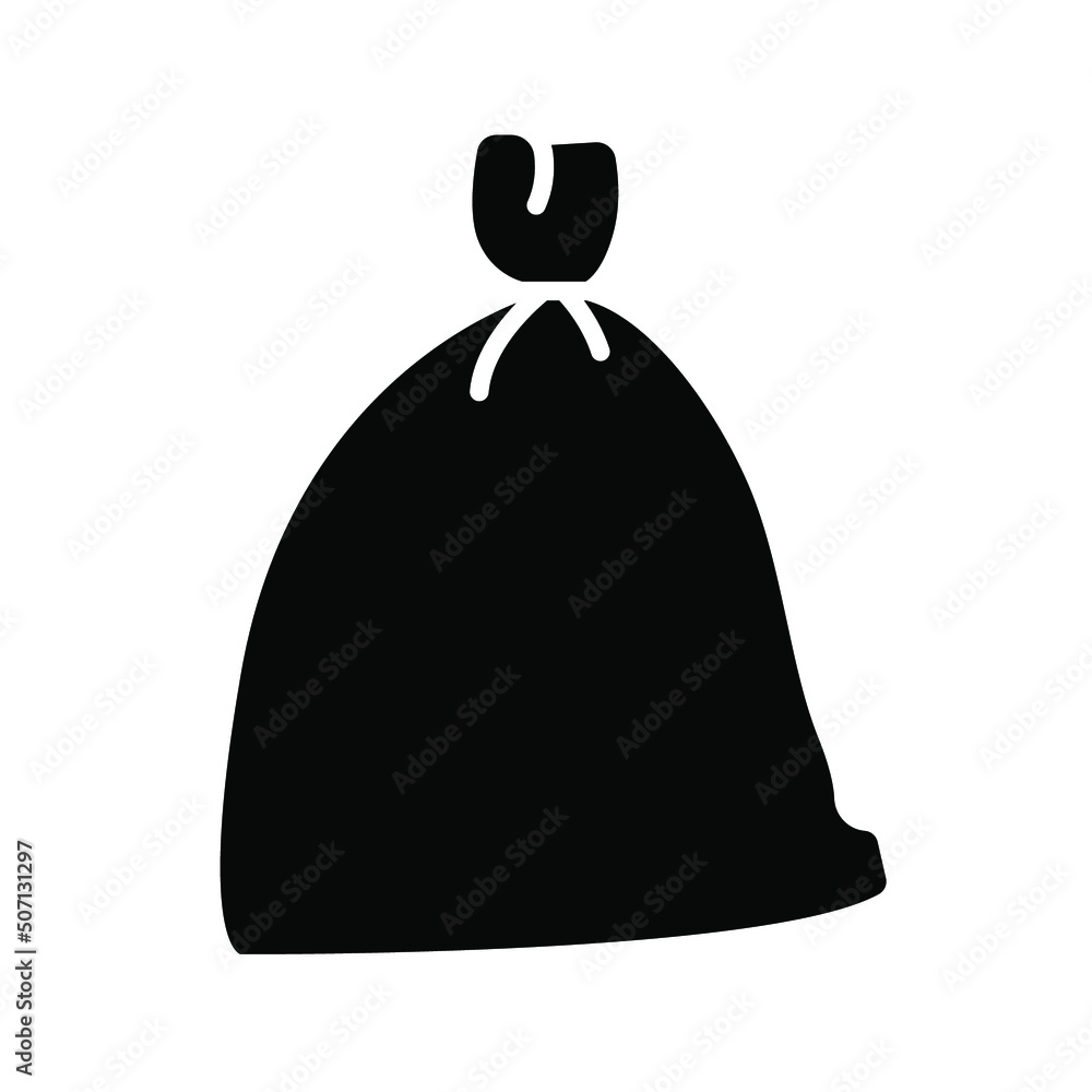 Trash bags icon. Waste sign. Vector illustration Trash bags icon. Waste sign. Vector illustration