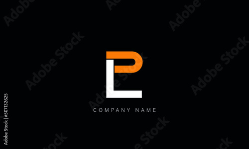 LP, PL, Abstract Letters Logo Monogram