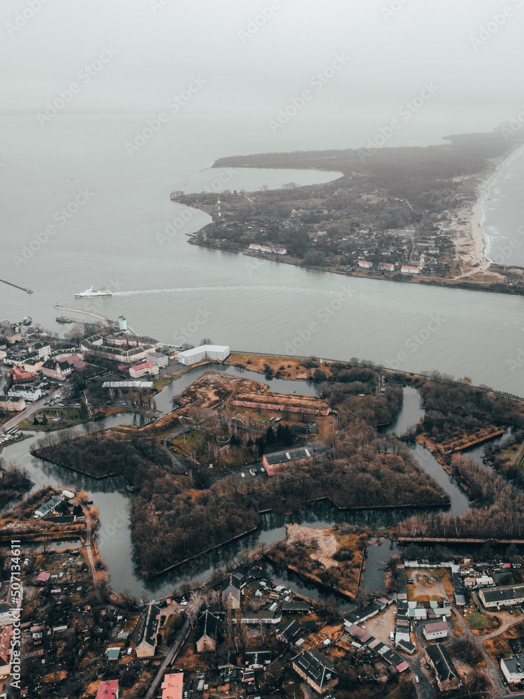 Obraz premium aerial view of bay