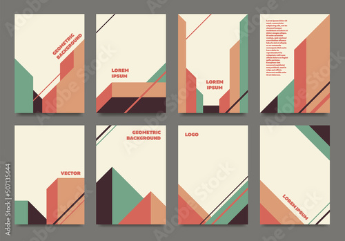 A collection of backgrounds in the style of geometric constructivism.