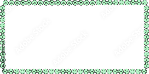 beautiful flowers border frame