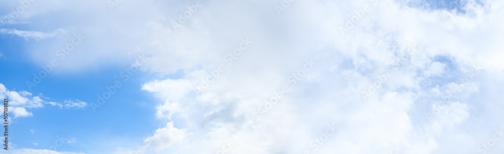 Blue sky with clouds. Sky background. Selective focus. Panorama Blue sky with clouds. Sky background. Selective focus. Panorama