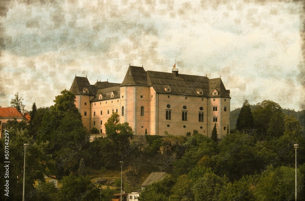 Greinburg Castle, Austria - Vintage