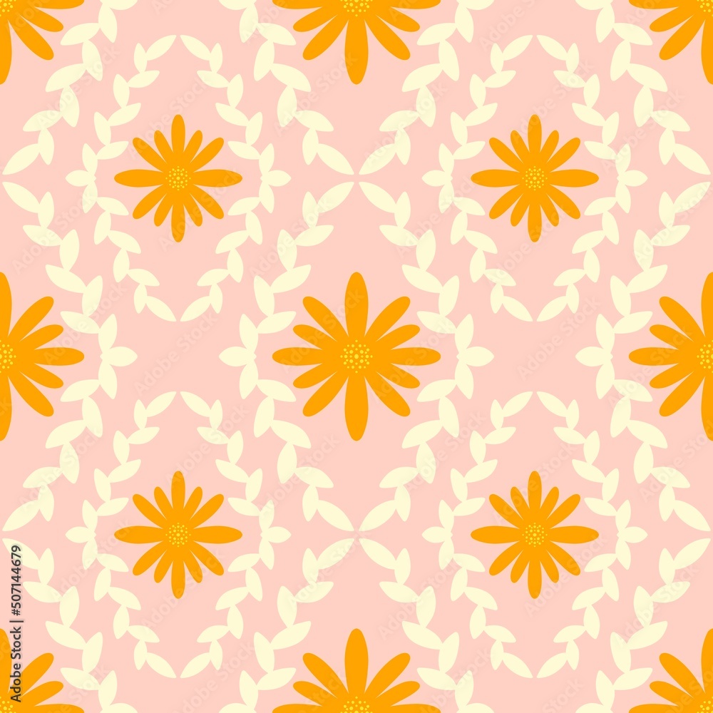 Floral seamless flower pattern for fabrics and textiles and packaging and gifts and cards and linens and kids Floral seamless flower pattern for fabrics and textiles and packaging and gifts and cards and linens and kids