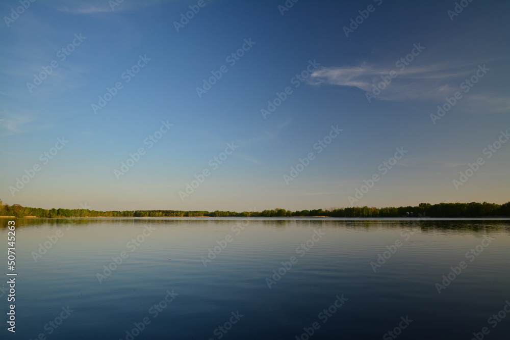 Fototapeta premium Abends - Clouds - Teich - Ruhe