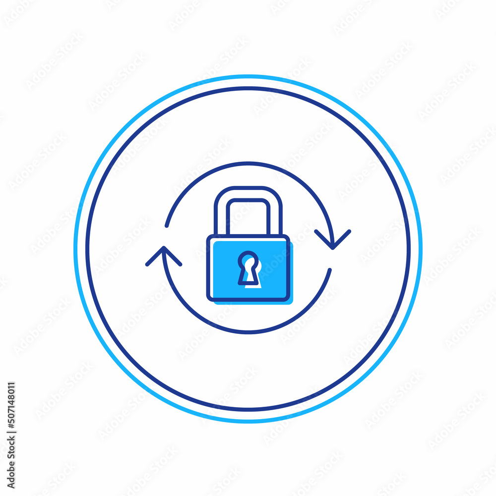 Filled outline Lock icon isolated on white background. Padlock sign. Security, safety, protection, privacy concept. Vector Filled outline Lock icon isolated on white background. Padlock sign. Security, safety, protection, privacy concept. Vector