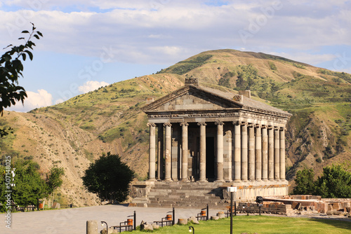 The Temple of Garni is the Greco-Roman colonnaded temple in Armenia photo