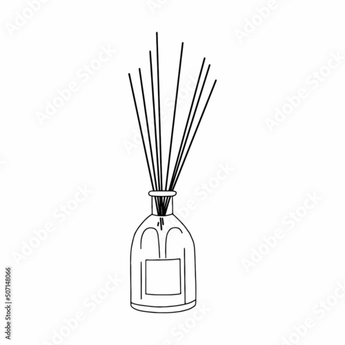 Diffuser linear illustration. Outline image. Vector