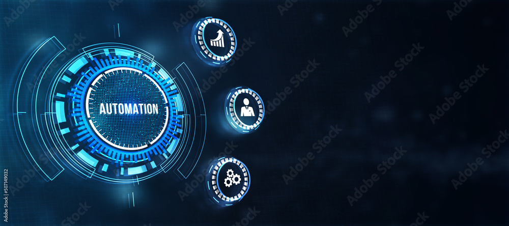 Internet, business, Technology and network concept. Automation Software concept as an innovation. 3d illustration. Internet, business, Technology and network concept. Automation Software concept as an innovation. 3d illustration.