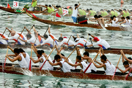a dragon boat race