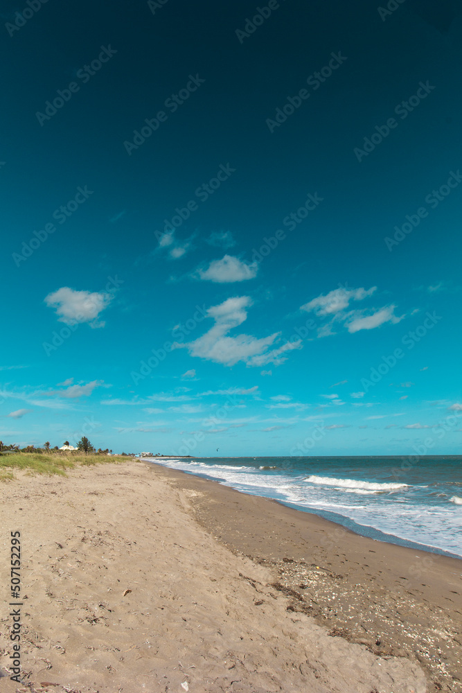 Beach on the Atlantic Ocean during a sunny day, Fort Pierce, Florida Beach on the Atlantic Ocean during a sunny day, Fort Pierce, Florida