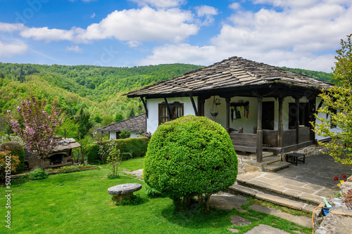 Bozhentsi village in Bulgaria, Gabrovo Municipality. Old house with preserved architecture. photo