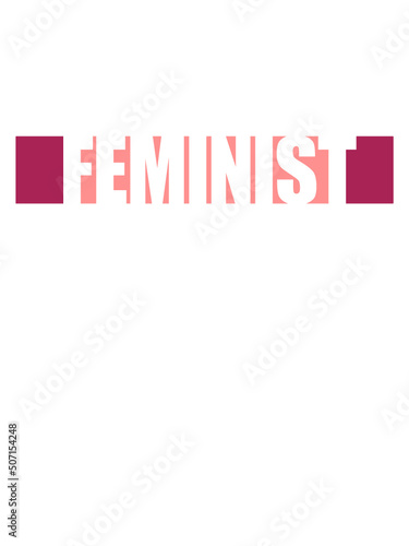 Streifen Logo Feminist 