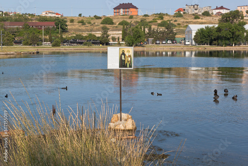 The place where the relics of St. Clement of Rome were found in the Cossack Bay of the city of Sevastopol, Crimea