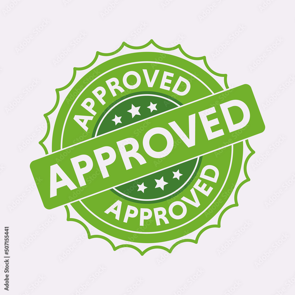 Abstract grunge rubber office stamp with the word approved written inside the stamp Abstract grunge rubber office stamp with the word approved written inside the stamp