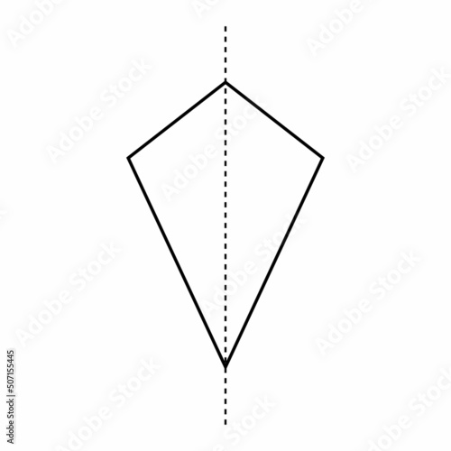 line of symmetry of kite