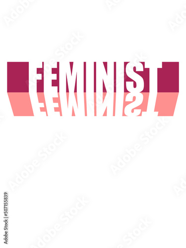 Spiegelung Logo Feminist 