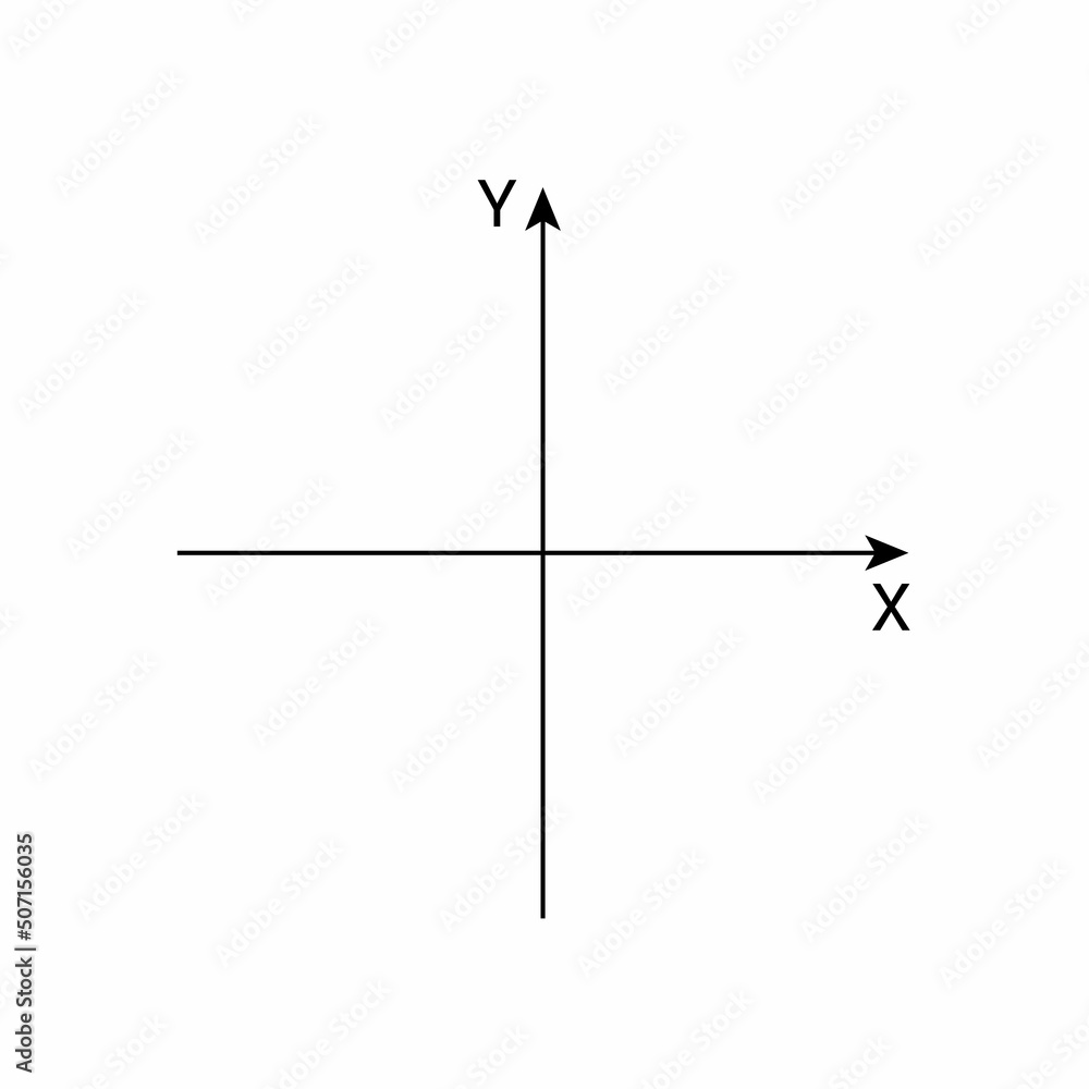 Poster Horizontal and vertical axis in mathematics – Muurposter ...
