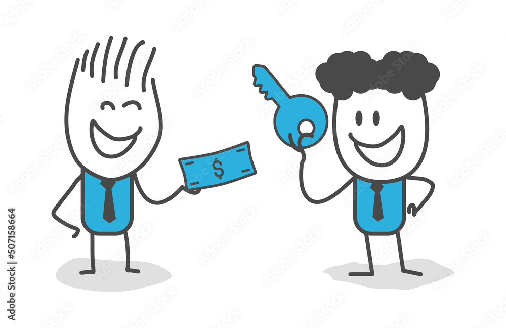 Stick figures. Key to success, business opportunity or solution concept. Banners, infographics, landing pages of the website. Stick figures. Key to success, business opportunity or solution concept. Banners, infographics, landing pages of the website.