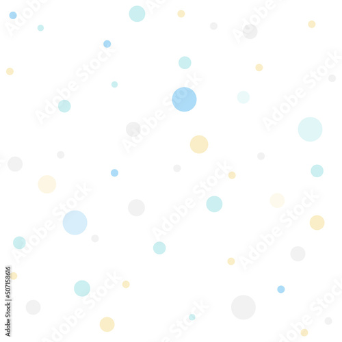 Festive color circle confetti background. Abstract vector texture for holiday, postcard, poster, birthday, children.