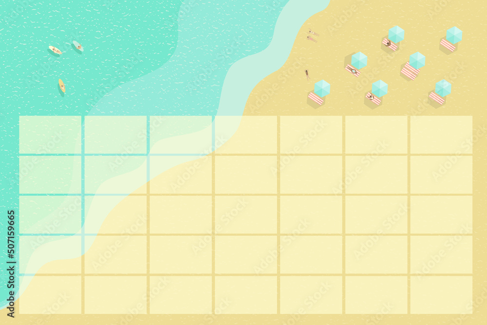 Summer Calendar Template Beach Calendar Cute Planner Template Wall summer-calendar-template-beach-calendar-cute-planner-template-wall